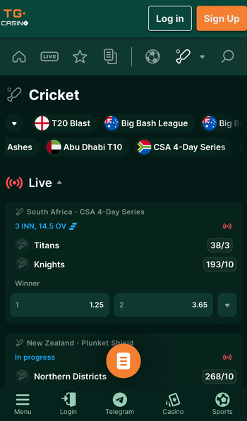 TG.Casino Betting App India