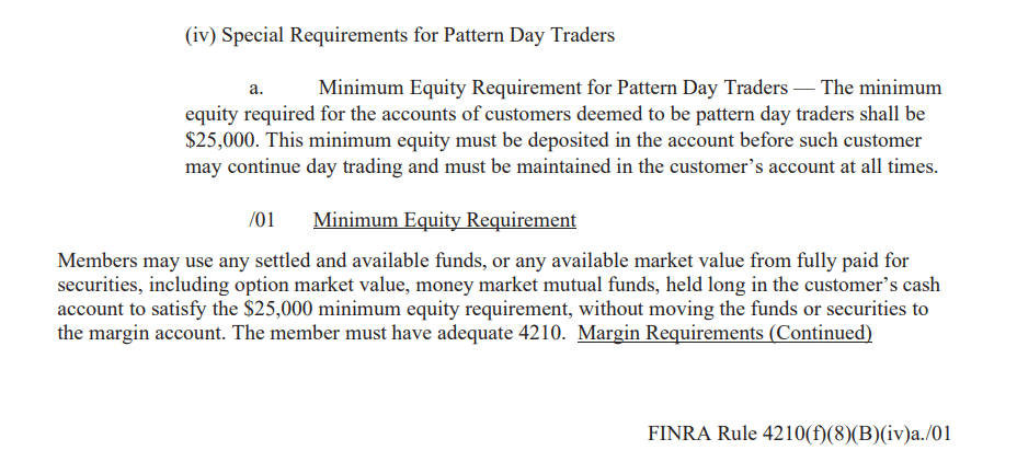day trader requirements