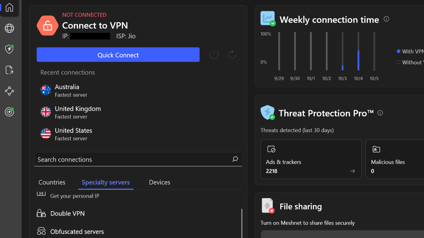 Connect to a server