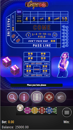 Play’n Go online craps table