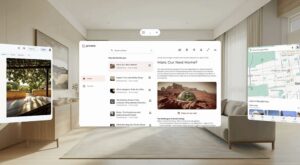 An Android XR large-screen app adapted for Android XR