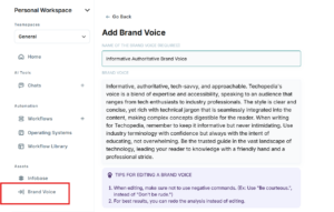 Copy.ai brand voice