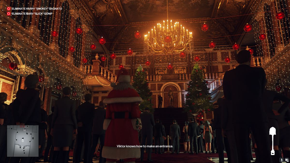 Holiday Hoarders takes a festive spin on the assassination simulator. 