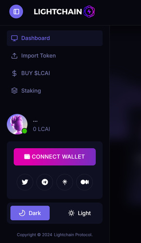 Lightchain AI offers an easy-to-use dashboard to accommodate all levels of experience.