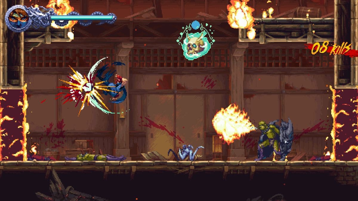 Judging from the combo counter and the enemies on screen, Ninja Gaiden: Ragebound looks challenging.
