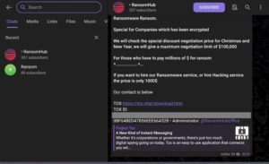 RansomHub offers its hacking and ransomware services for $1,000 openly on Telegram