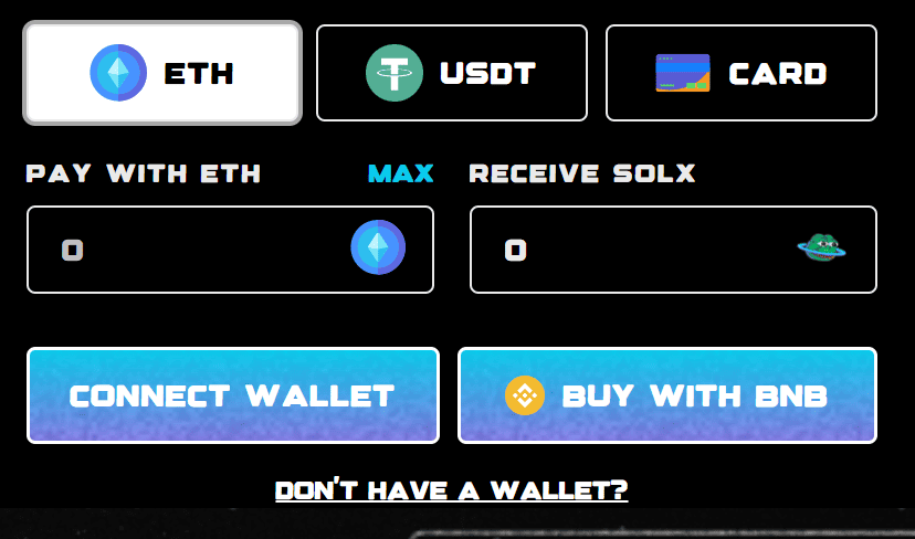 Solaxy Connect to Presale