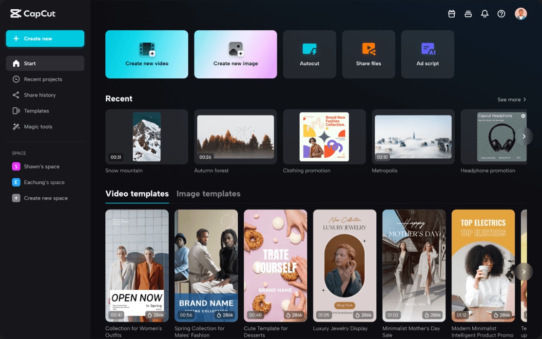 The doorway to short-form videos: Capcut’s template structure is the sauce behind TikTok’s success. 