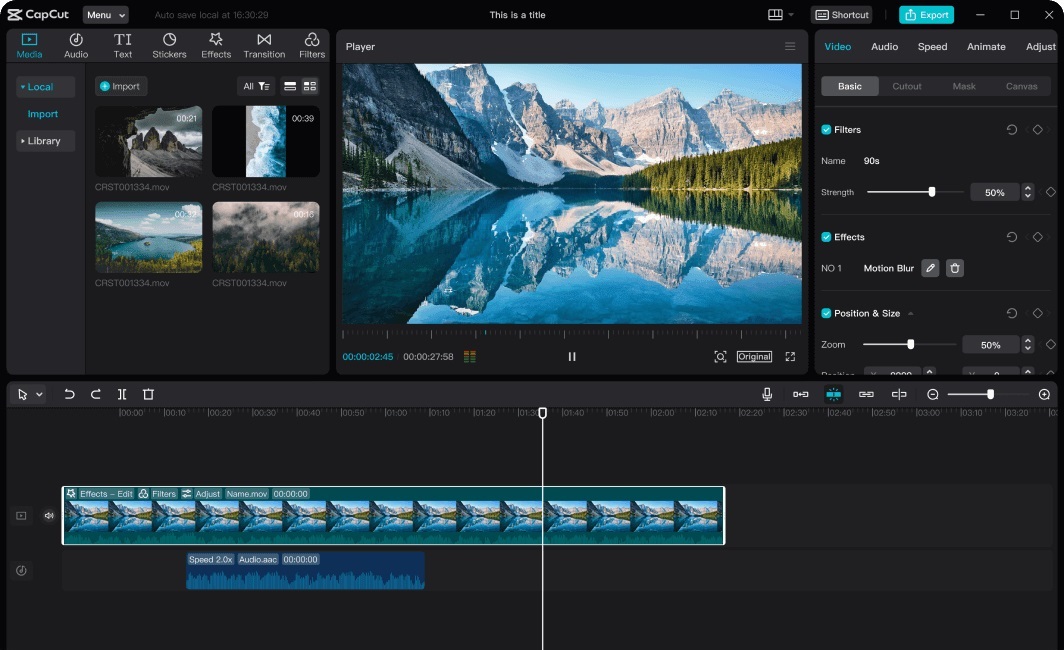 Video editors will be familiar with CapCut’s interface, but it is specifically tailored to short-form video