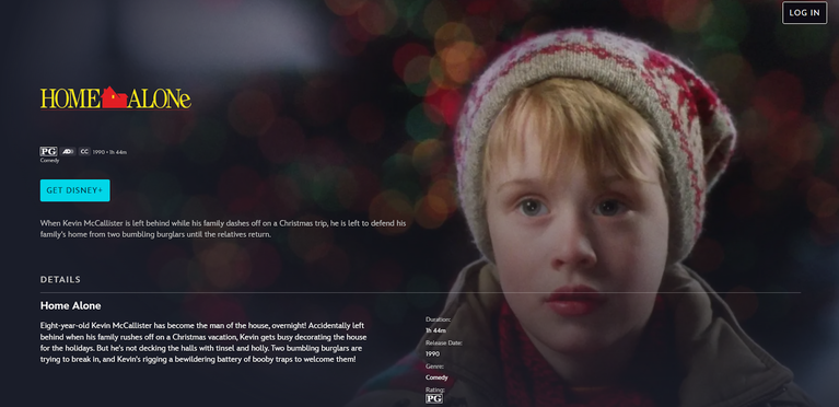 Choose a streaming service that offers the Home Alone movies.
