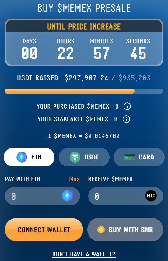meme index token widget