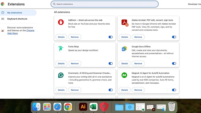 <strong>Check Chrome Extensions</strong>
