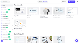 Looka AI Brand Kits for marketers