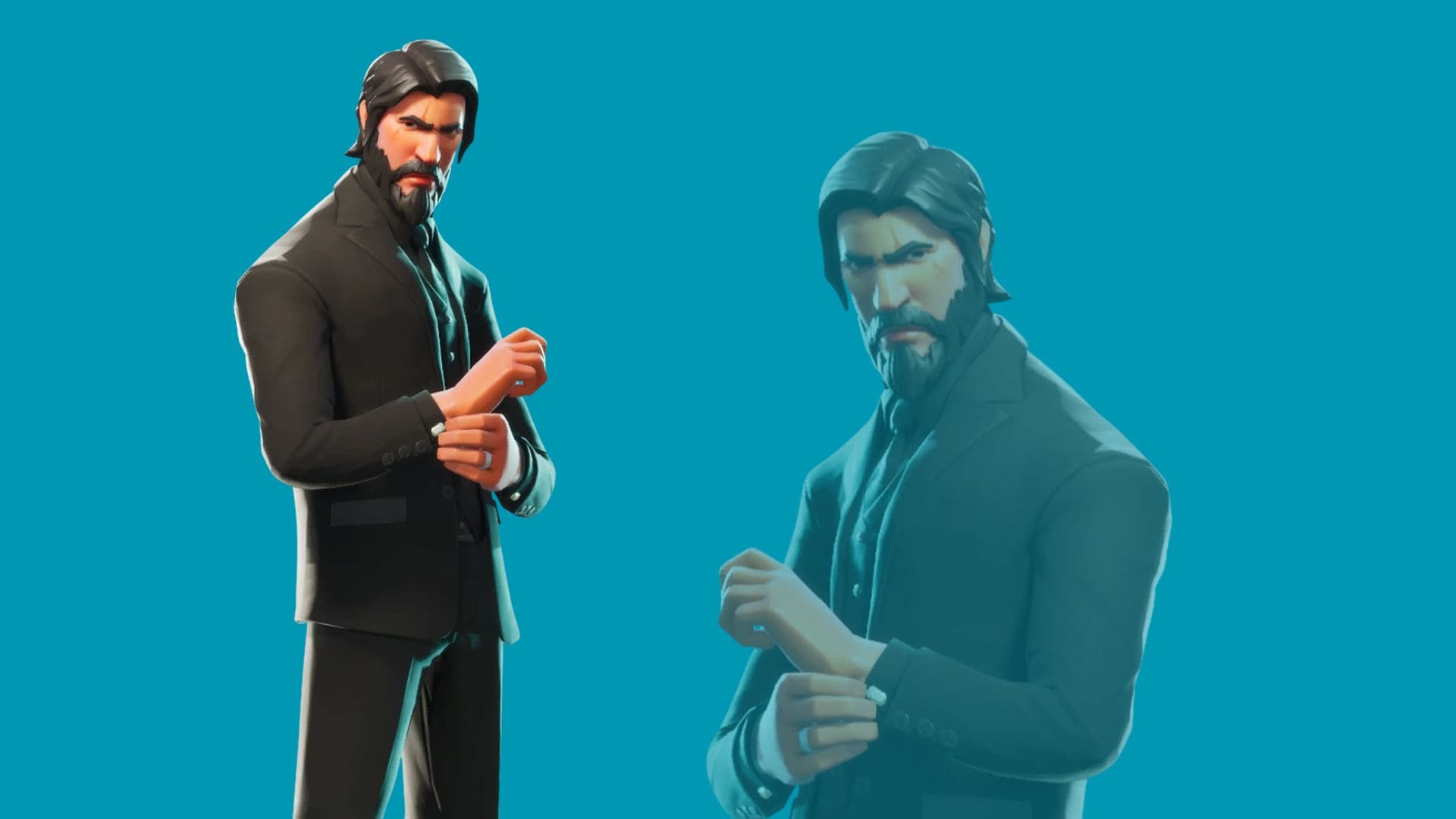 Not-John Wick posing like Keanu Reeves. 