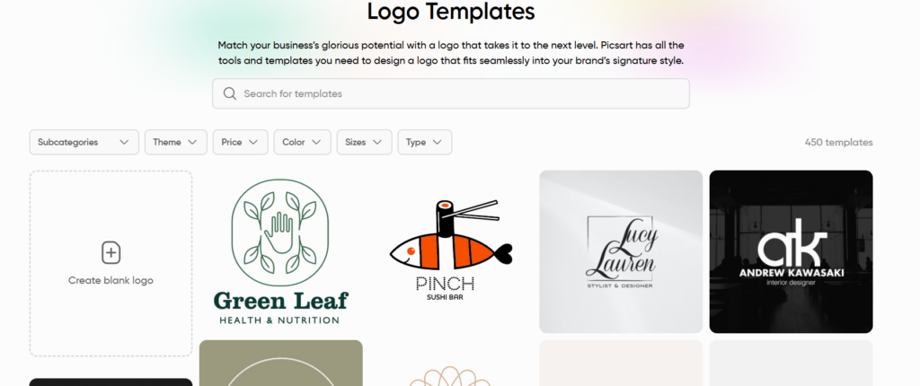Picsart image templates
