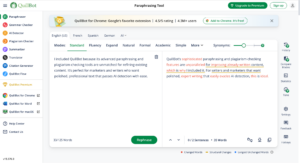 Quillbot paraphraser for marketing