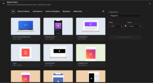 Simplified AI in-built design tools for marketers