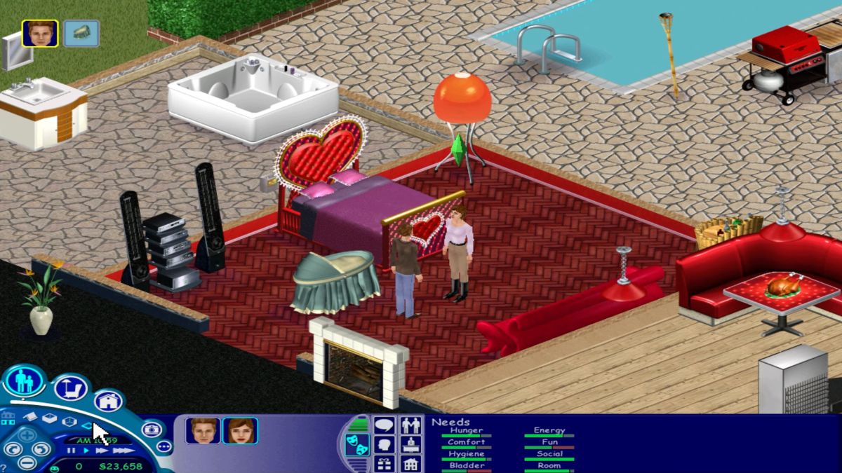The first Sims game only lets you engage in opposite-sex romance encounters