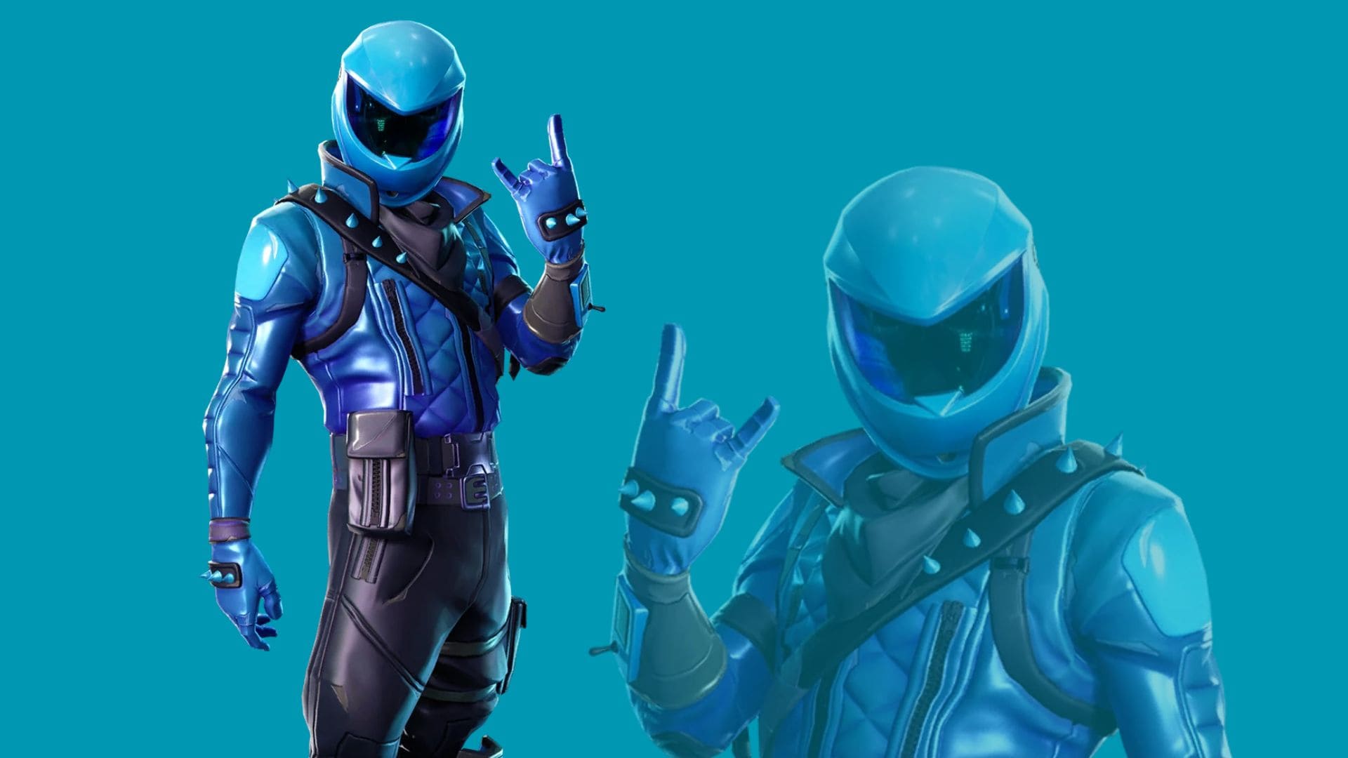The super rare Fortnite skin Honor Guard poses in-game.