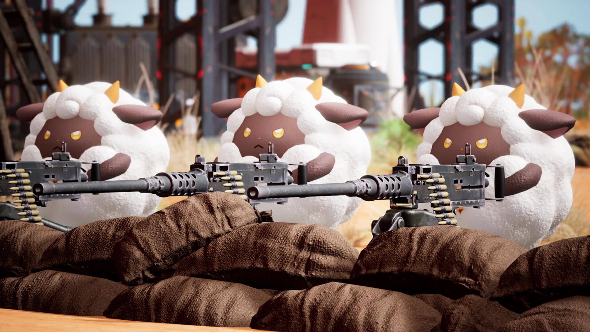 Yes, the cute monsters can shoot weapons in Palworld