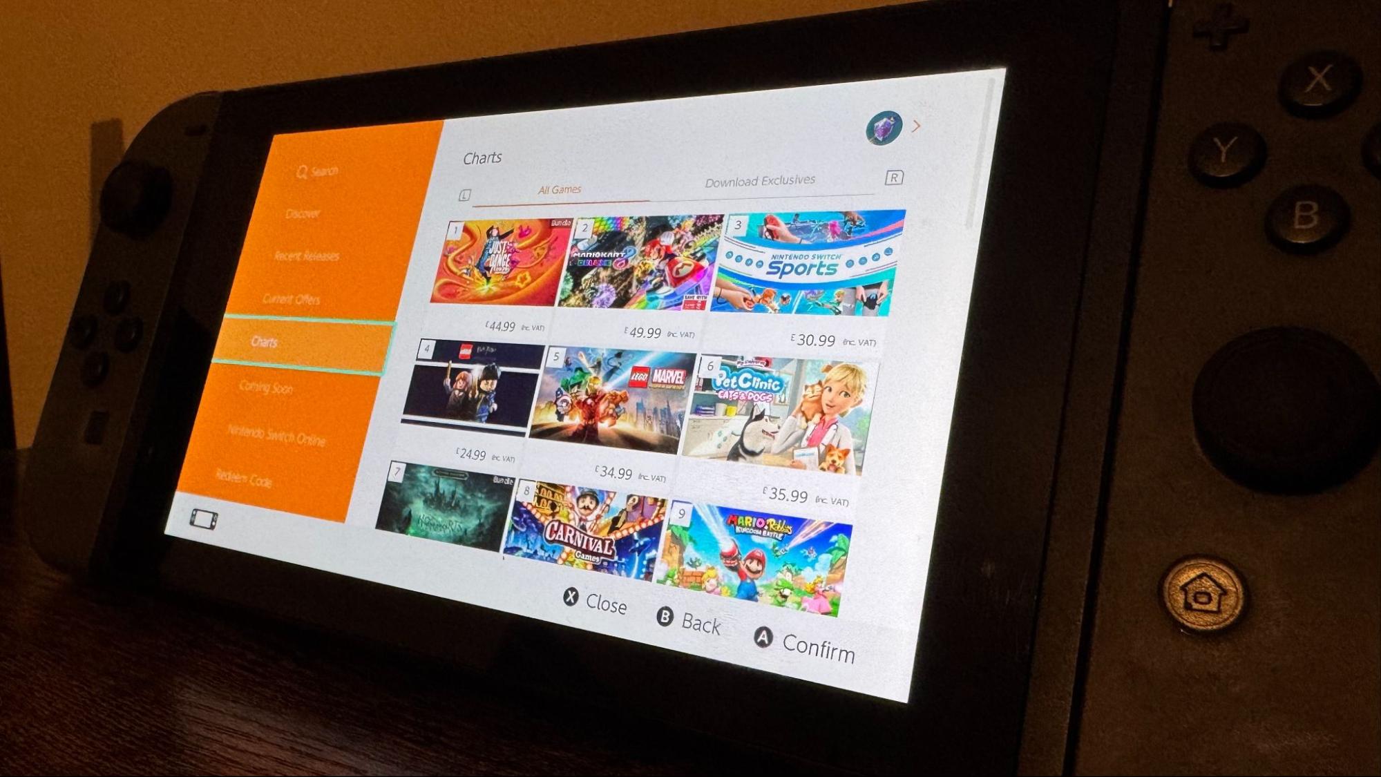 You're still only able to buy one game at a time on the Switch eShop. 