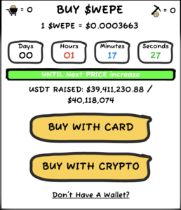 best ethereum icos - wall street pepe ico
