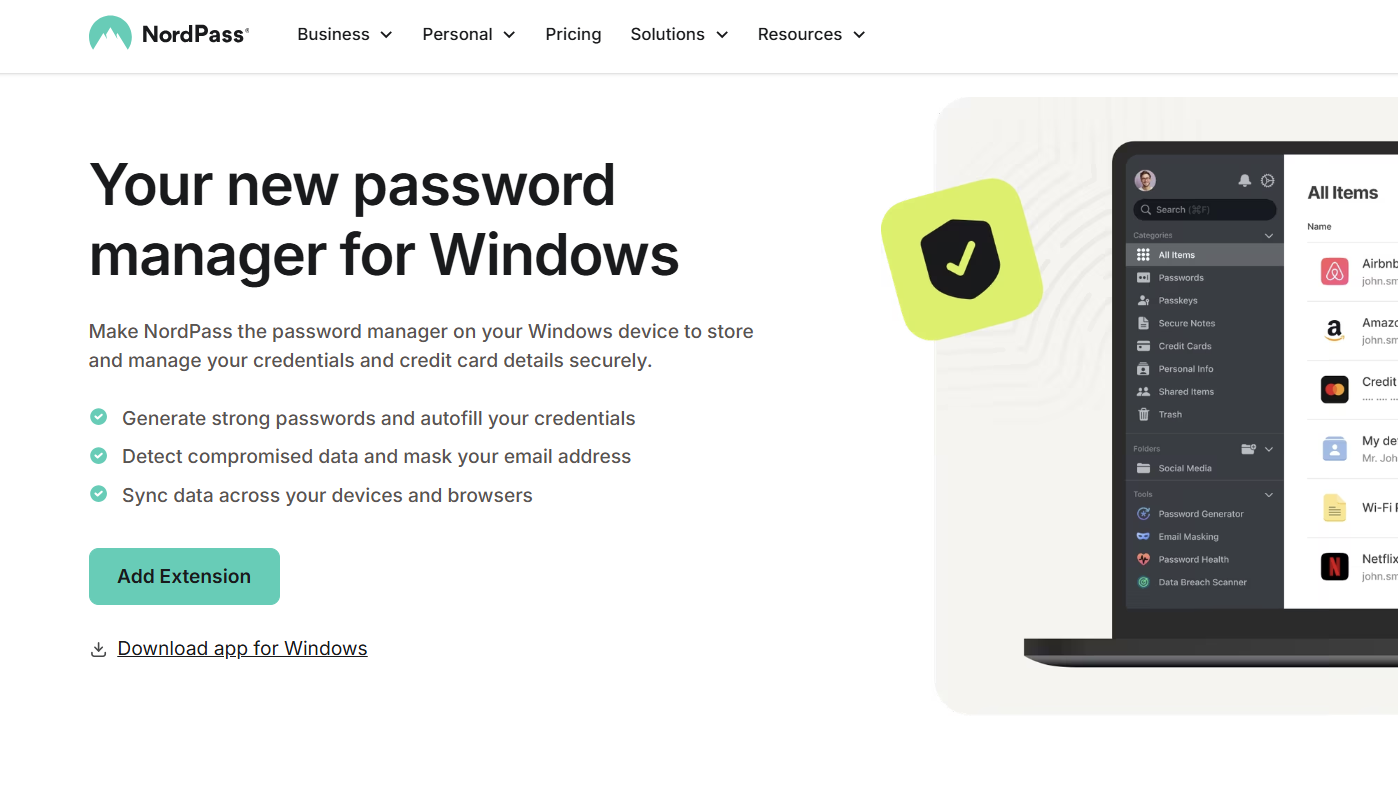 <strong>Visit the NordPass Website.</strong>