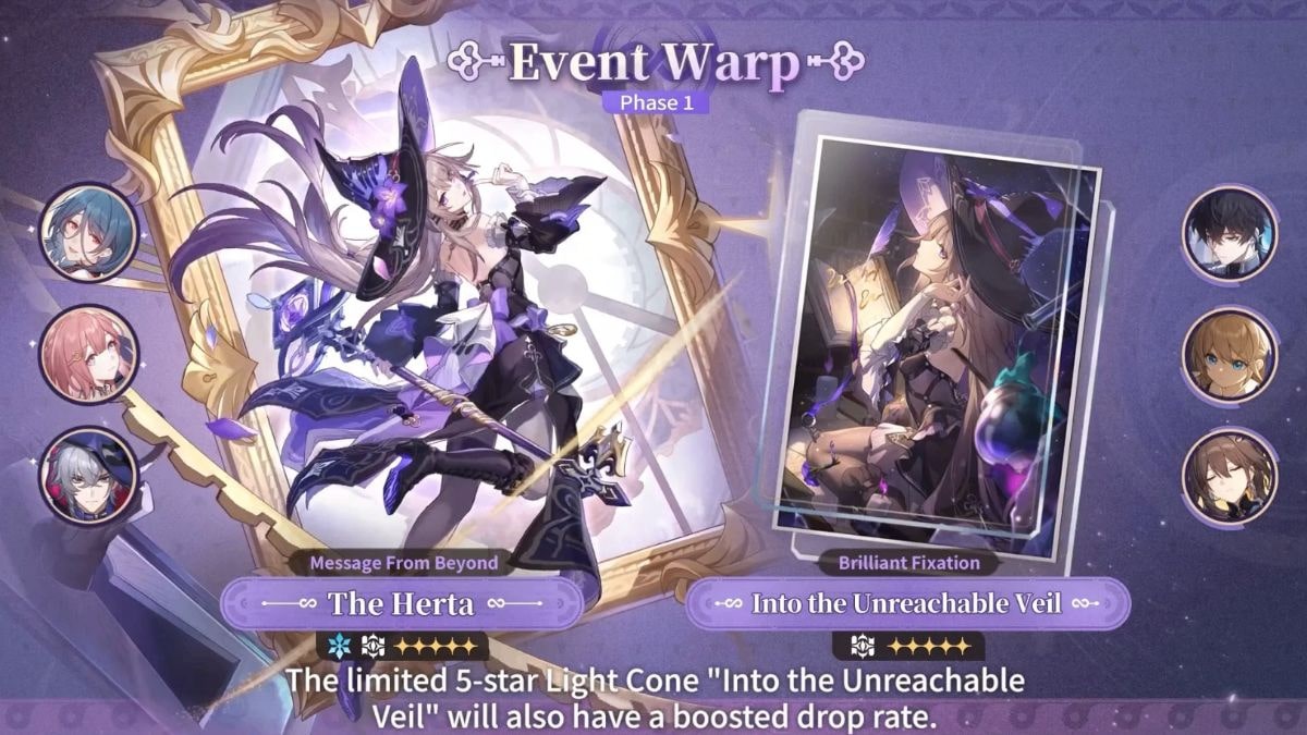 The Herta is available to pull for a limited time in her exclusive banner