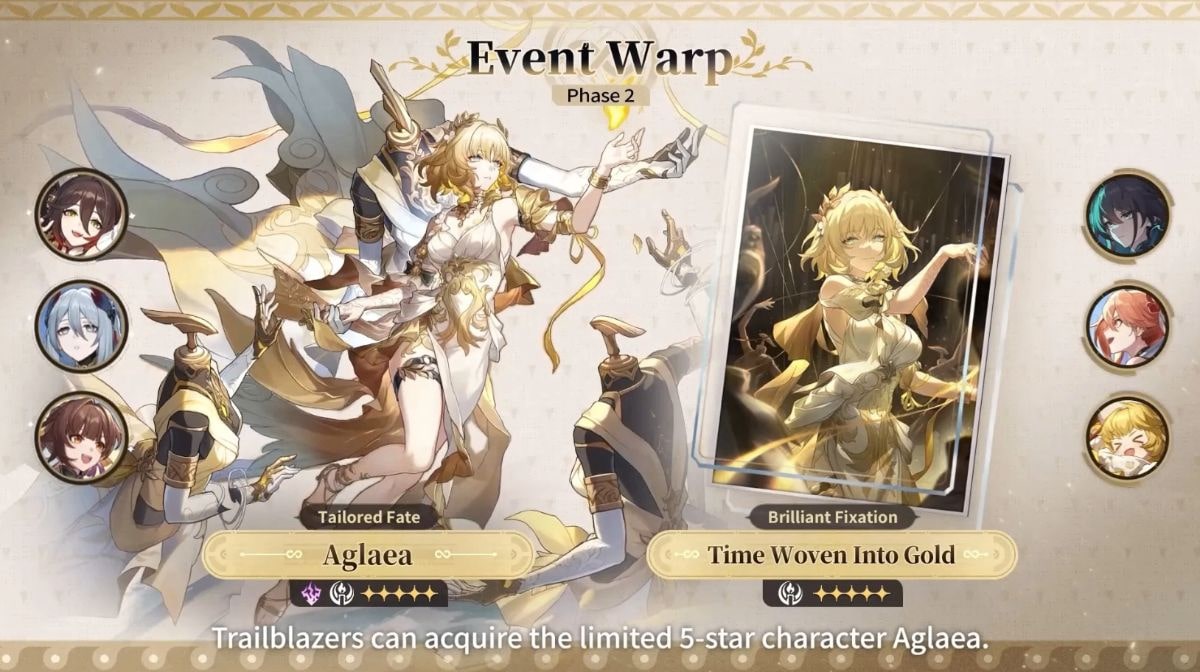Aglaea will be available for a limited time, a future rerun is currently unknown