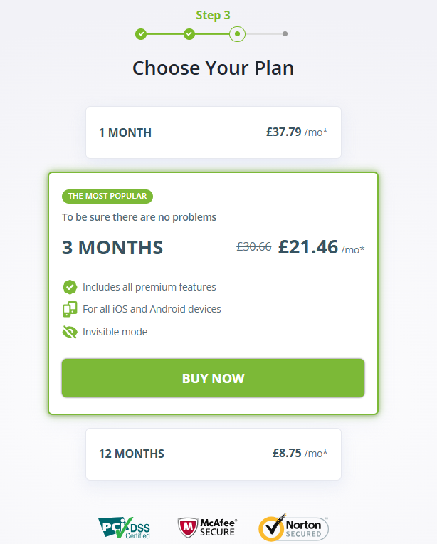 mSpy Pricing Plans