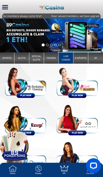 B9 online casino Singpore
