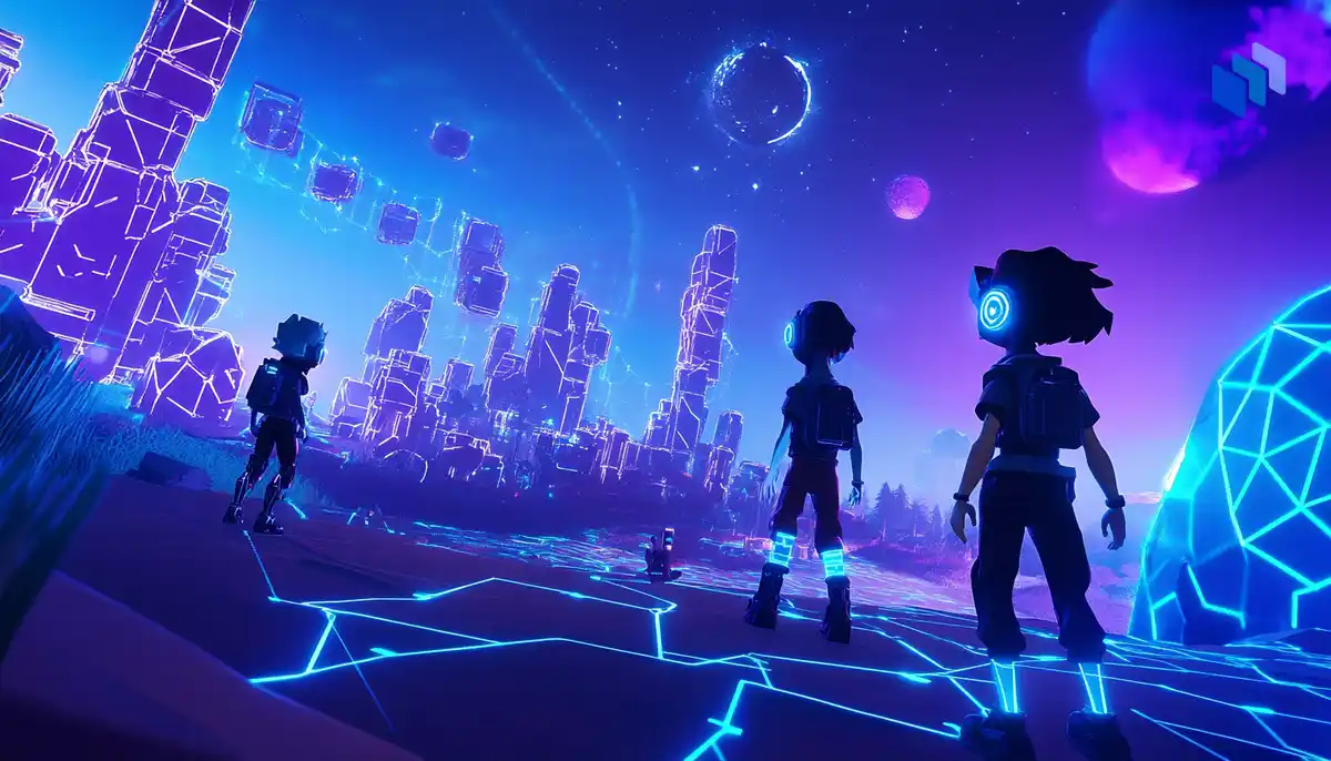 Depiction illustrating the role of AI agents in transforming the future of Web3 gaming