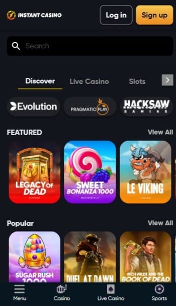 Instant Casino No Verification