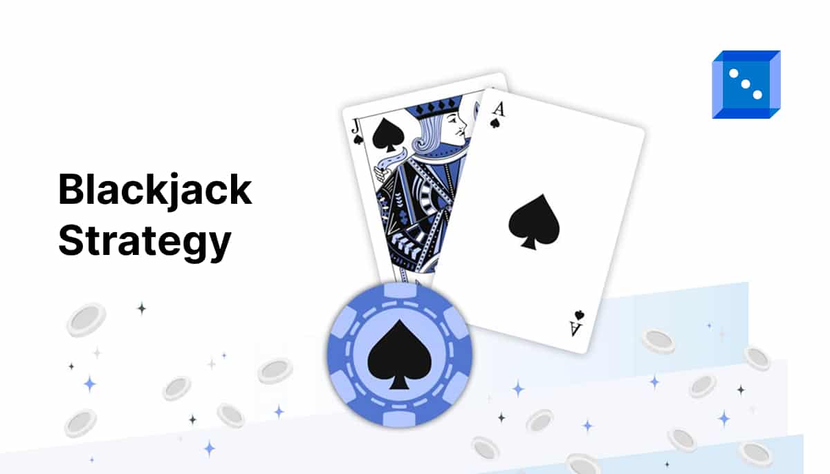 An illustration featuring an Ace and Jack of Spades, symbolizing a perfect blackjack hand, accompanied by a casino chip and floating tokens. The image is branded with Techopedia and represents strategic tips for playing blackjack effectively.