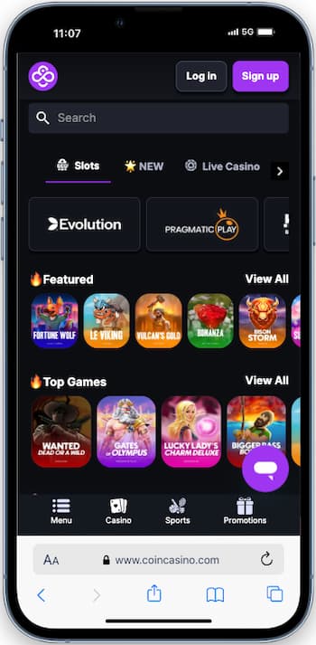 CoinCasino anonymous online casino on mobile - Techopedia