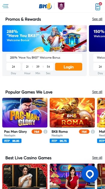 BK8 Singapore Online Casino