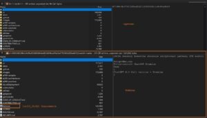 Comparison of two ZIP archives: one labeled "Legitimate" with standard files, the other "Malicious" containing a ransomware executable.